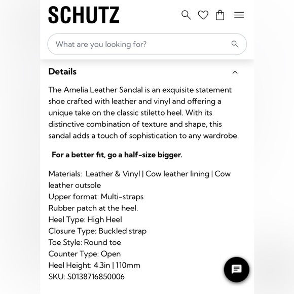 Schutz Amelia Leather Sandal - Picture 13 of 13